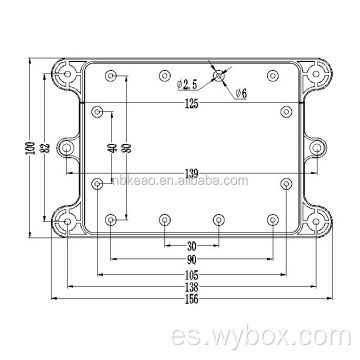 Caja de pared para chimenea eléctrica caja de electrónica exterior caja impermeable única tamaños de caja de conexiones estándar